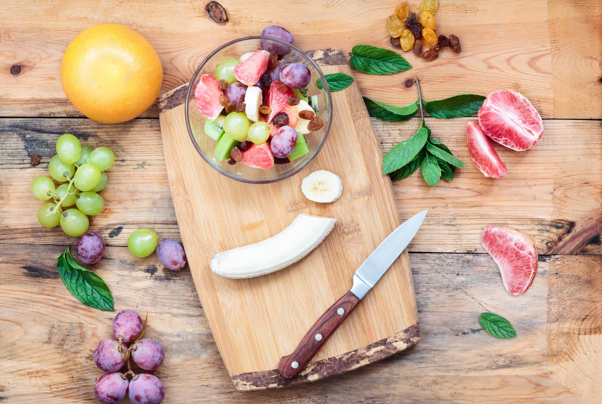 Salad with fresh fruits