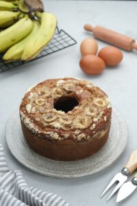 Clube da Horta - sobremesa de banana: bolo de banana verde 